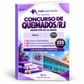 Imagem do Curso - Apostila Concurso de Queimados Monitor de Alunos - 225 Questões Comentadas
