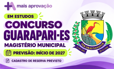 Imagem chamada para o post: Concurso Guarapari: Prefeitura prevê seleção do Magistério para o início de 2027