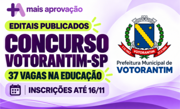 Imagem chamada para o post: Concurso Votorantim-SP: editais abrem 37 vagas na Educação