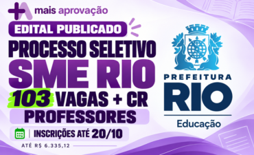 Processo seletivo SME Rio abre 103 vagas para professores; inscrições até 20/10